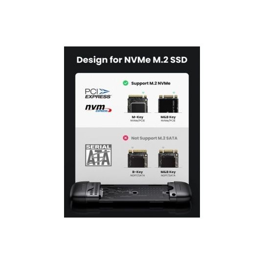 UGREEN USB-C+USB-A M.2 M-Key Hard Drive Enclosure 10G - CM353 - 70532