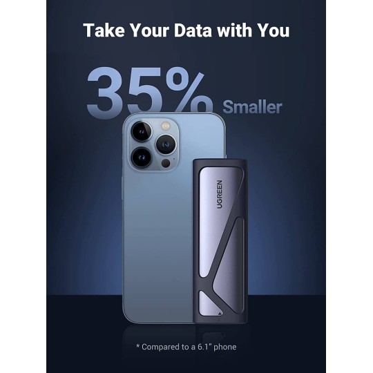 UGREEN USB-C to M.2 SATA & NVMe Hard Drive Enclosure - CM400 - 90264