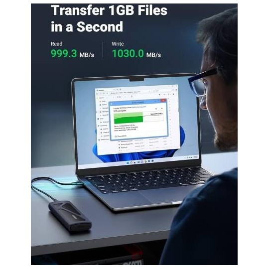 UGREEN USB-C Female to M.2 M-Key 10G Enclosure C TO C Cable - CM400 - 10902