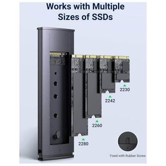 UGREEN USB-C Female to M.2 M-Key 10G Enclosure C TO C Cable - CM400 - 10902