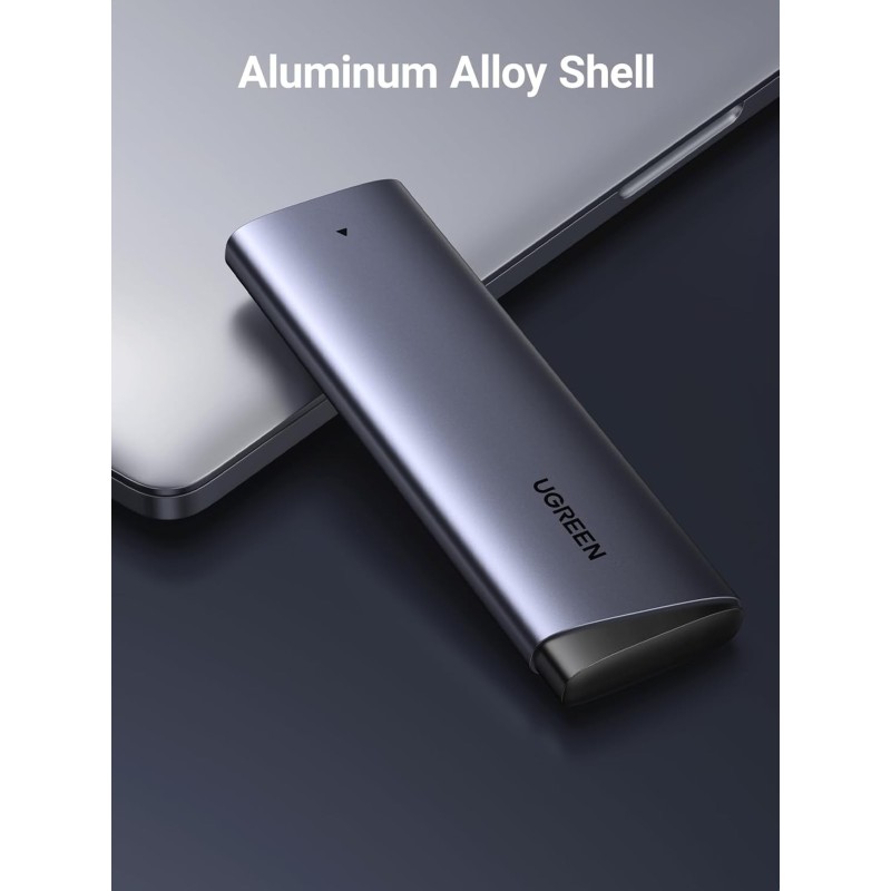 UGREEN M.2 NVMe SSD Enclosure 10Gbps USB 3.2 Gen 2 (10 Gbps) to NVME M-Key/(B+M) - CM767 - 35267