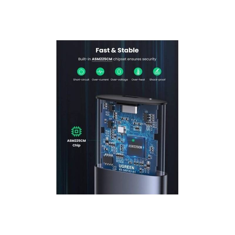 UGREEN USB 3.0 to M.2 NGFF 5G Enclosure A TO C Cable - CM400 - 10903