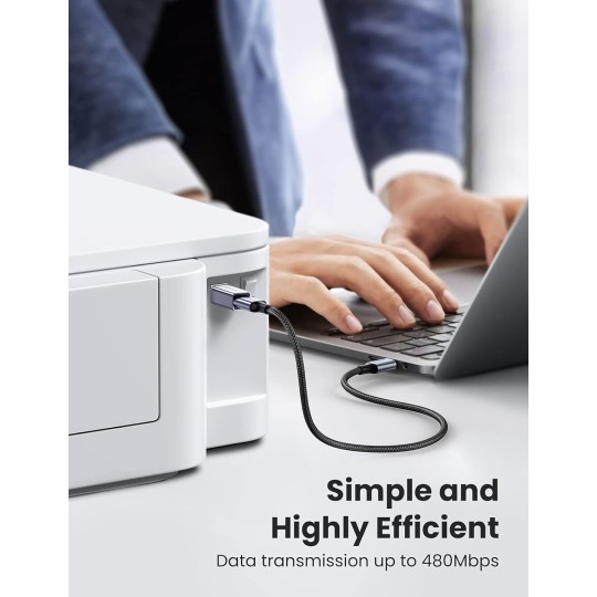 UGREEN USB2.0 USB-C/F to USB2.0 B/M Adapter - US382 - 20120