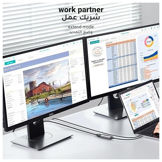 UGREEN 15575 8K@60Hz USB C to DisplayPort 1.4 Adapter Cable 4K@240Hz - CM654 - 15575