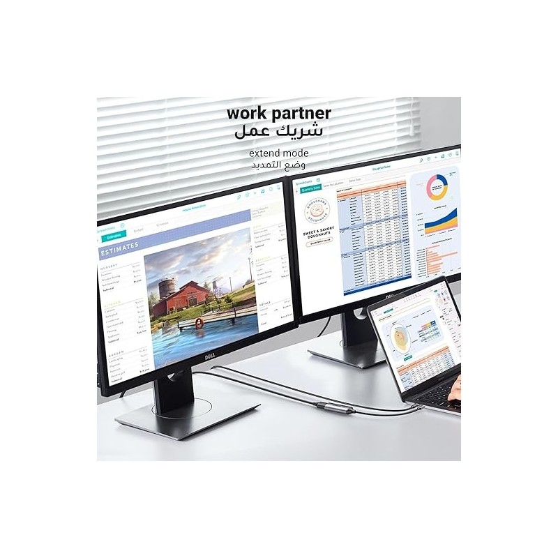 UGREEN 15575 8K@60Hz USB C to DisplayPort 1.4 Adapter Cable 4K@240Hz - CM654 - 15575