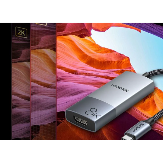 UGREEN USB C to HDMI 2.1 Adapter 8K@60Hz 4K@240Hz Thunderbolt 4/3 to HDMI Converter 48Gbps - CM491 - 50338