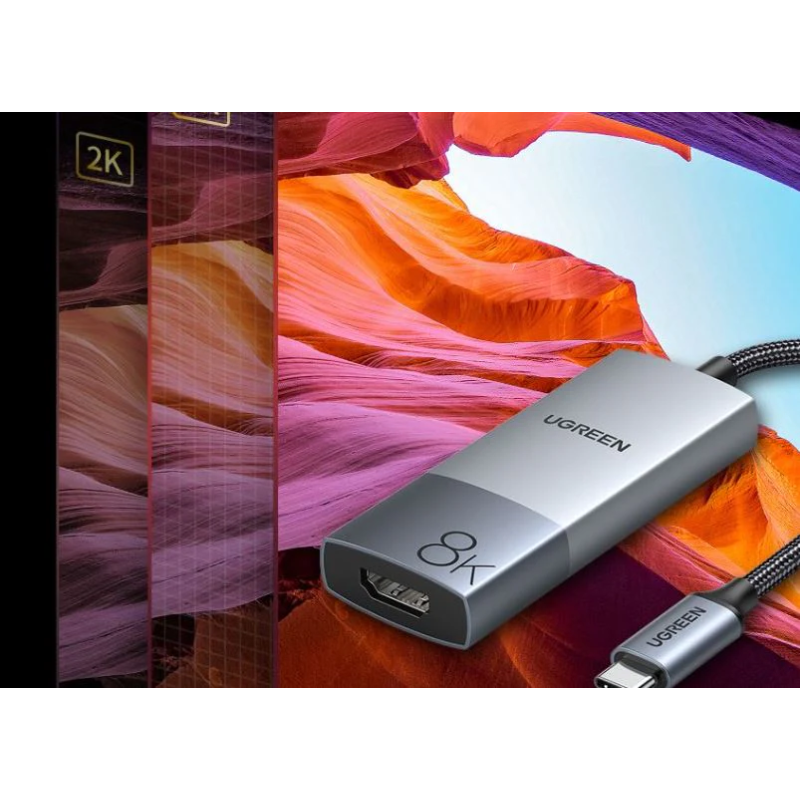 UGREEN USB C to HDMI 2.1 Adapter 8K@60Hz 4K@240Hz Thunderbolt 4/3 to HDMI Converter 48Gbps - CM491 - 50338