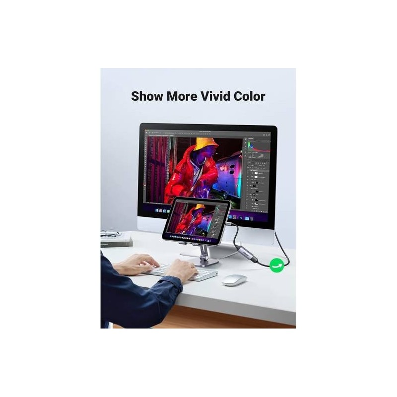 UGREEN 70444 USB C to HDMI Adapter Cable 4K@60Hz Aluminum Type C Thunderbolt 4/3 Converter Male to Female  - CM297 - 70444