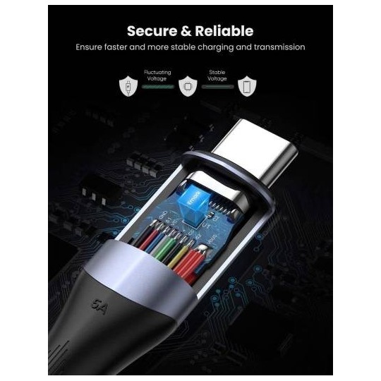 UGREEN USB-C 3.1 GEN2 Male To Male  5A Data Cable 10Gbps 240WATT 1 m - US355 - 80150