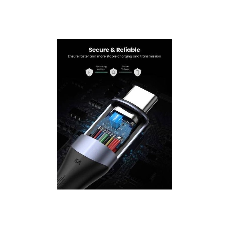 UGREEN USB-C 3.1 GEN2 Male To Male  5A Data Cable 10Gbps 240WATT 1 m - US355 - 80150