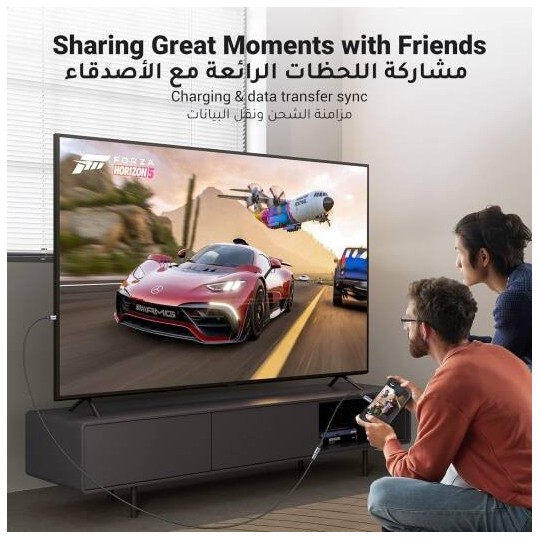 UGREEN USB-C Male to Female Gen2 5A Braided Cable - US372 - 30205