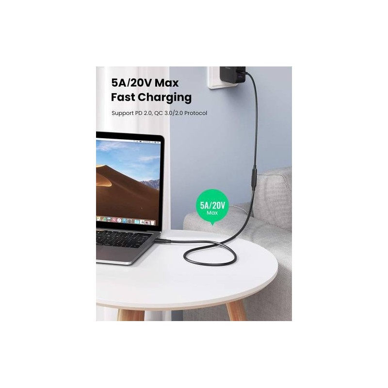 UGREEN USB-C/M to USB-C/F Gen2 5A Extension Cable - US353 - 10387