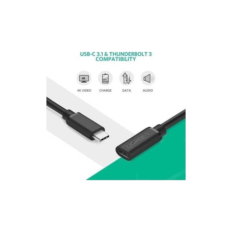 UGREEN USB Type C Male to Female Extension Cable - ED008 - 40574
