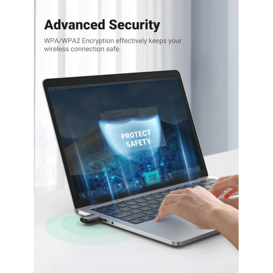 UGREEN AC650 11ac Dual-Band Wireless USB Adapter - CM448 - 20204