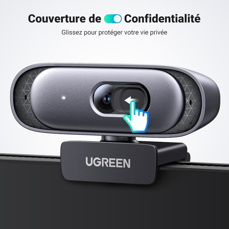 UGREEN 2K@30fps Webcam for PC, Full HD 1080p@60fps Web Camera, Auto Focus & Light Correction - CM778 - 35626