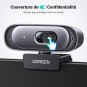 UGREEN 2K@30fps Webcam for PC, Full HD 1080p@60fps Web Camera, Auto Focus & Light Correction - CM778 - 35626