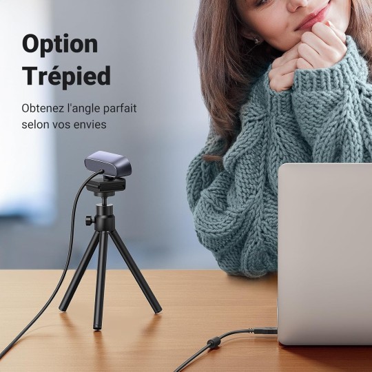 UGREEN 2K@30fps Webcam for PC, Full HD 1080p@60fps Web Camera, Auto Focus & Light Correction - CM778 - 35626