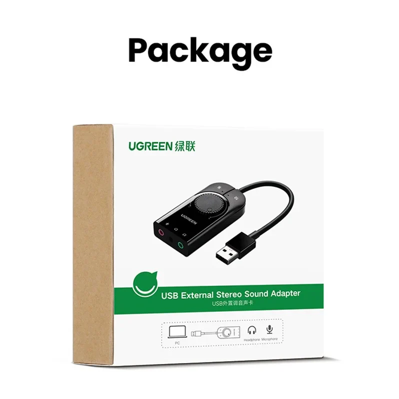 UGREEN USB External Stereo Sound Adapter - CM129 - 50599