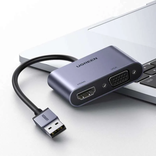 UGREEN USB 3.0 to HDMI+VGA Adapter - CM449 - 20518