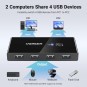 UGREEN 2 In 4 Out USB 2.0 Sharing Switch Box - US216 - 30767