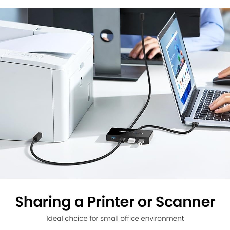 UGREEN 2 In 4 Out USB 2.0 Sharing Switch Box - US216 - 30767