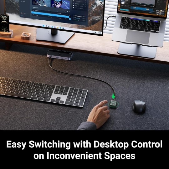 UGREEN USB 3.0 Switch 2 Computers Sharing USB C & A Devices - CM662 - 15705