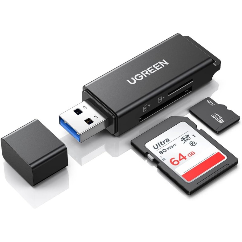 UGREEN USB 3.0 to TF + SD Dual Card Reader - CM104 - 40752