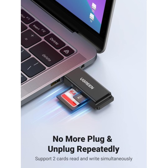 UGREEN USB 3.0 to TF + SD Dual Card Reader - CM104 - 40752