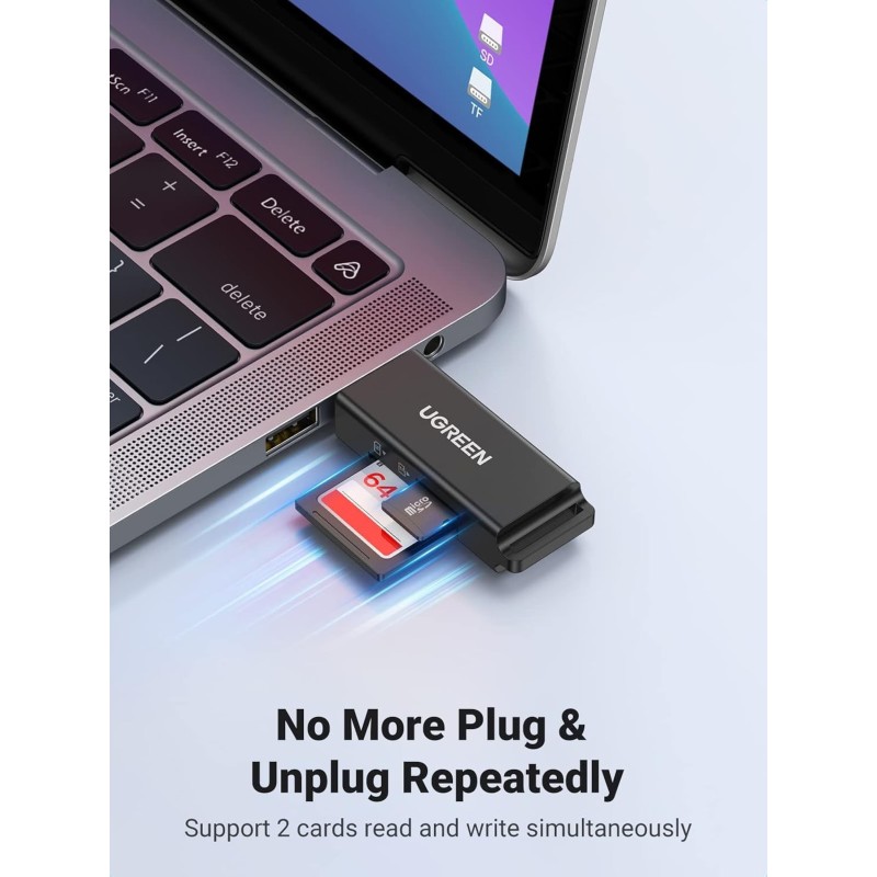 UGREEN USB 3.0 to TF + SD Dual Card Reader - CM104 - 40752