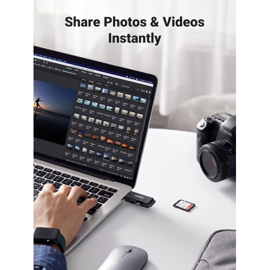 UGREEN USB 3.0 to TF + SD Dual Card Reader - CM104 - 40752