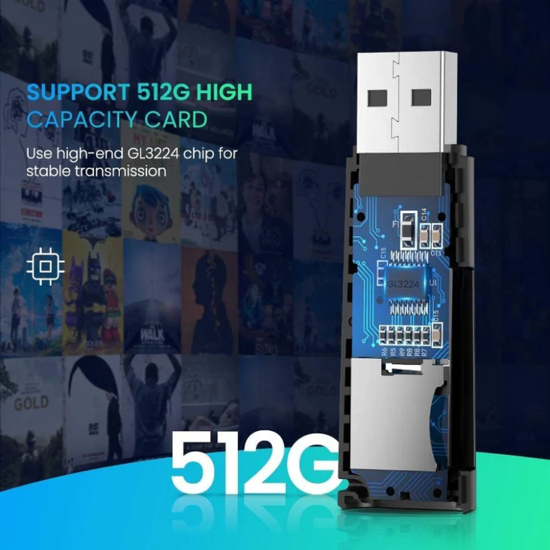 UGREEN USB3.0 TF/SD Card Reader Simultaneous Use - CM264 - 60722