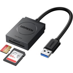 UGREEN USB 3.0 Card Reader TF+SD Simultaneous Use - CR127 - 20250