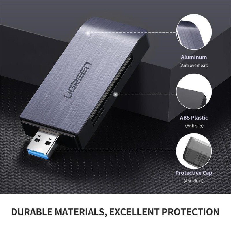 UGREEN USB-A 3.0 to TF/SD/CF/MS Multifunction Card Reader Multi-Read - CM180 - 50541