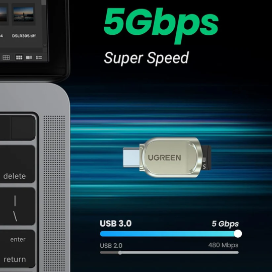 UGREEN USB-C to TF Card Reader - CM331 - 80124