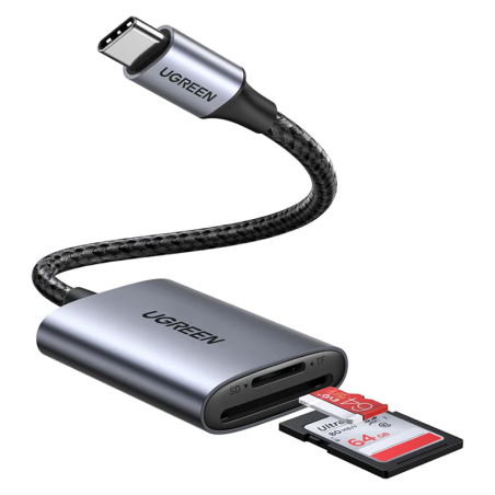 UGREEN USB-C to SD/TF Memory Card Reader - CM401 - 80888