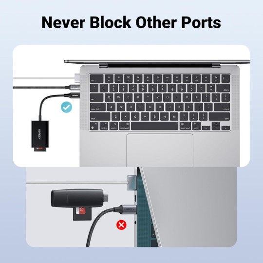 UGREEN 2-in-1 USB-C Card Reader - CM265 - 35622 - 35506