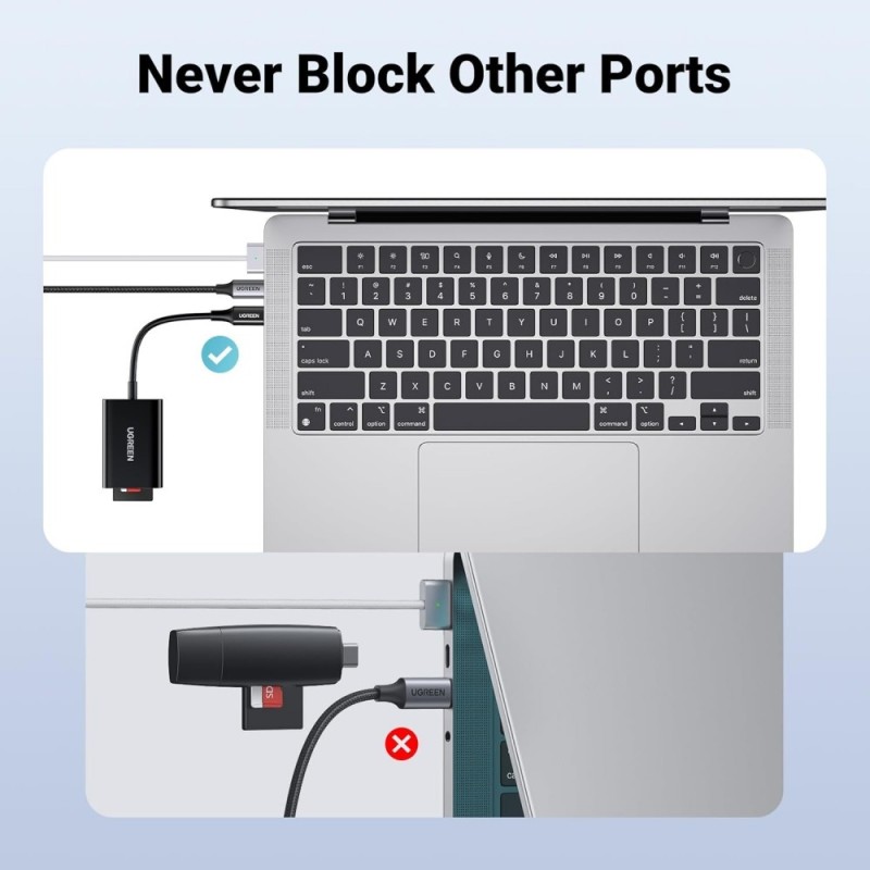 UGREEN 2-in-1 USB-C Card Reader - CM265 - 35622 - 35506