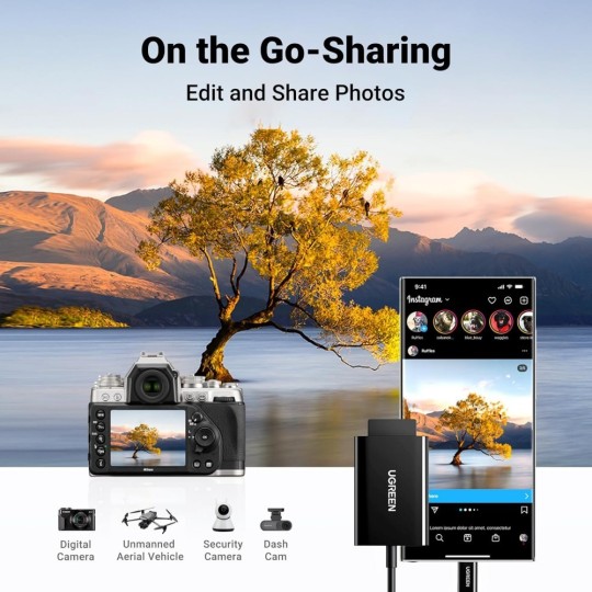 UGREEN 2-in-1 USB-C Card Reader - CM265 - 35622 - 35506