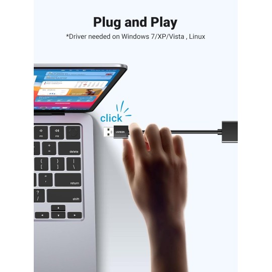 UGREEN USB 3.0 Gigabit Ethernet Adapter - CR111 - 20256