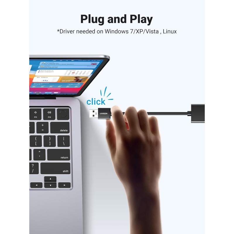 UGREEN USB 3.0 Gigabit Ethernet Adapter - CR111 - 20256