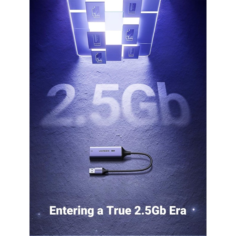 UGREEN USB-A to RJ45 2.5G Ethernet Adapter - CM648 - 25051