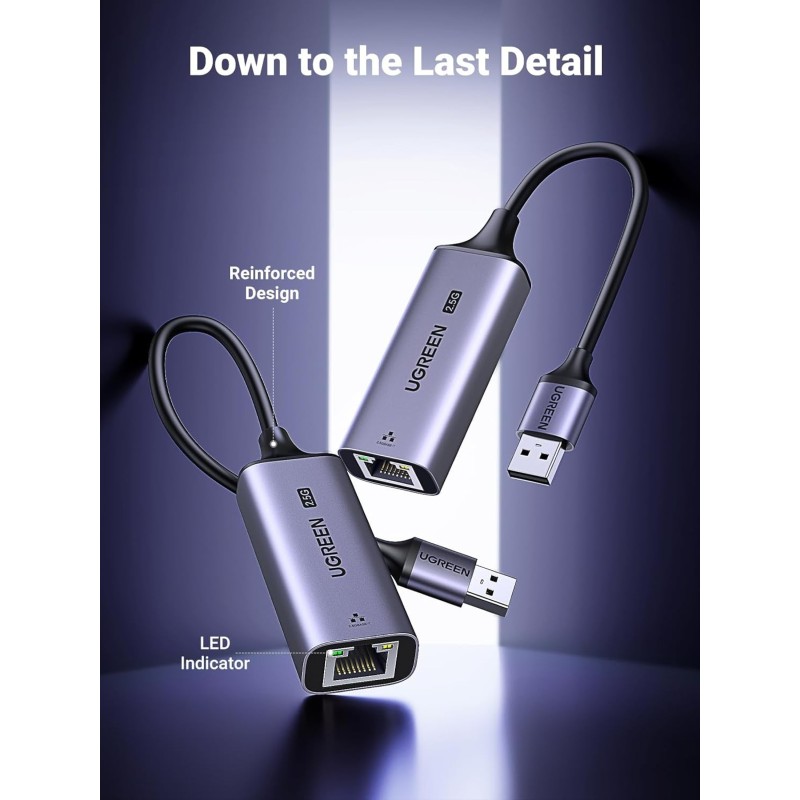 UGREEN USB-A to RJ45 2.5G Ethernet Adapter - CM648 - 25051