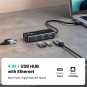 UGREEN USB 3.0 Hub with Gigabit Ethernet Adapter - 20265