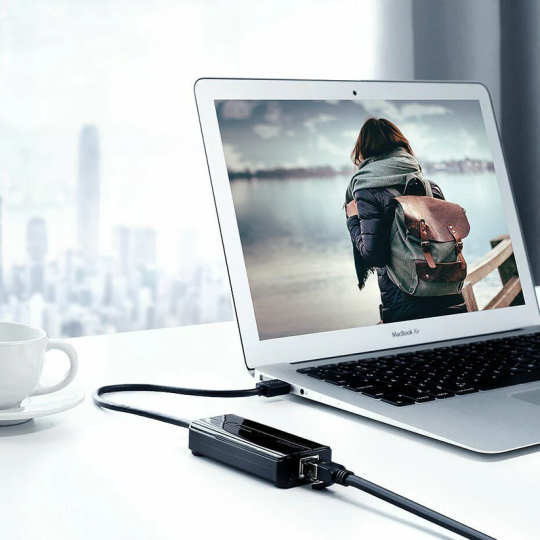 UGREEN USB 3.0 Hub with Gigabit Ethernet Adapter - 20265