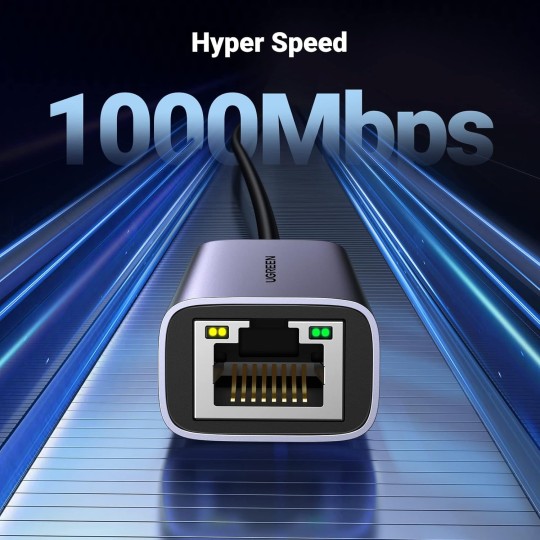 UGREEN USB Type C to 10/100/1000M Ethernet Adapter - CM199 - 50737