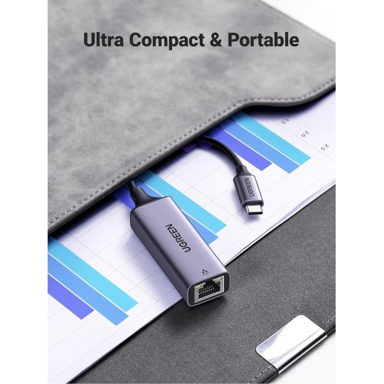 UGREEN USB Type C to 10/100/1000M Ethernet Adapter - CM199 - 50737
