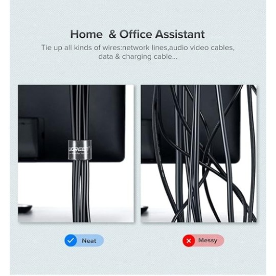 UGREEN 20mm Cable Tie Band - LP124 - 40354