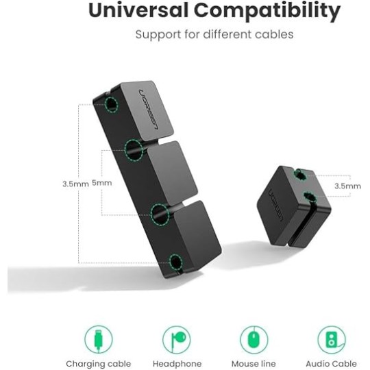 UGREEN Cable organizer 6 slot（6 Cables）- LP208 - 70585