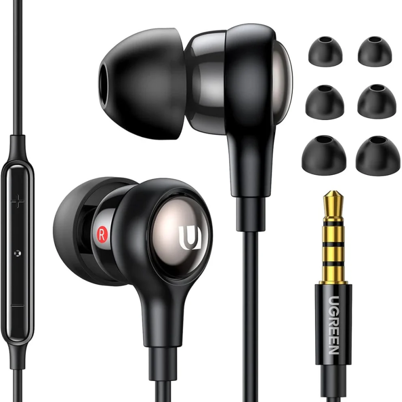 UGREEN In-Ear Earphones 3.5mm black - EP103 - 30637