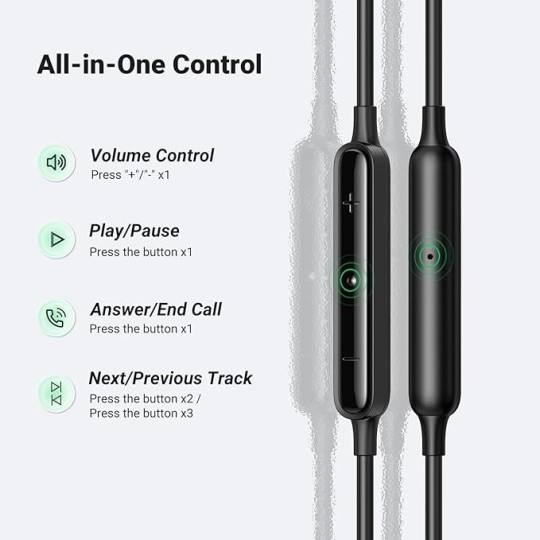 UGREEN In-Ear Earphones Type-C Black - EP103 - 30638